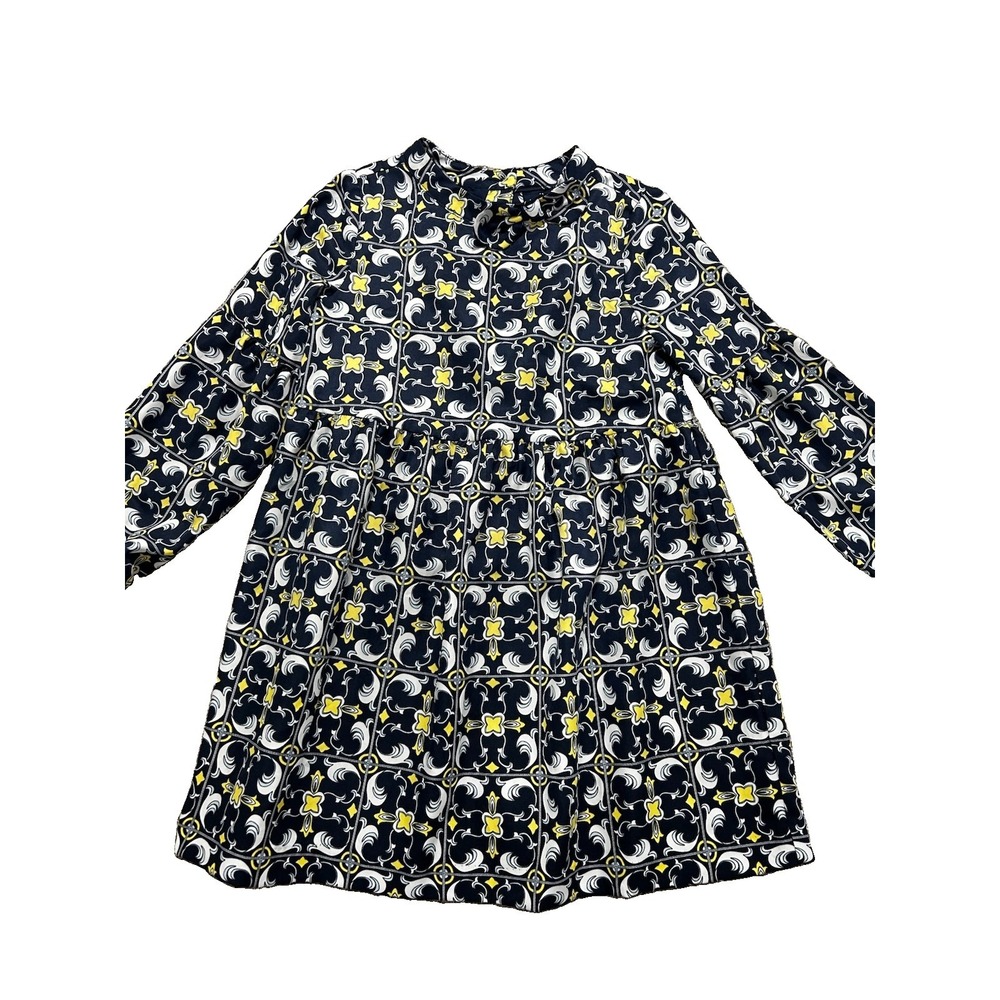 Janie & Jack Girl's 6 Medallion Scarf Print Dress